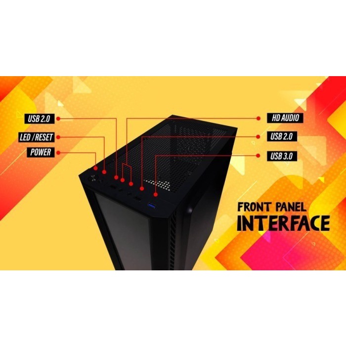 Casing CUBE GAMING WRITE - ATX - WRITEABLE FRONT &amp; SIDE PANEL (M-ATX)