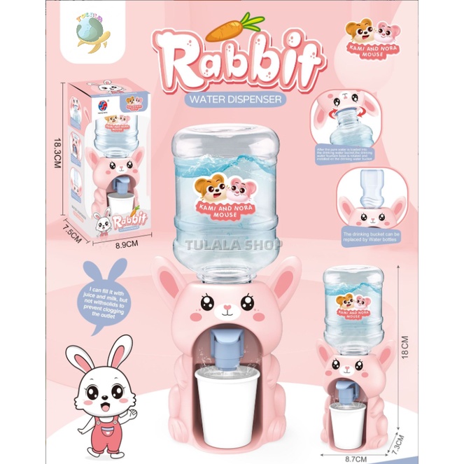 [TULALA SHOP]Mini Water Dispenser/Mainan Mesin Air/Mainan Anak Dispenser Air Galon Mini Portable Anak Air Minum Karakter Bebek Penguin Dispenser Anak