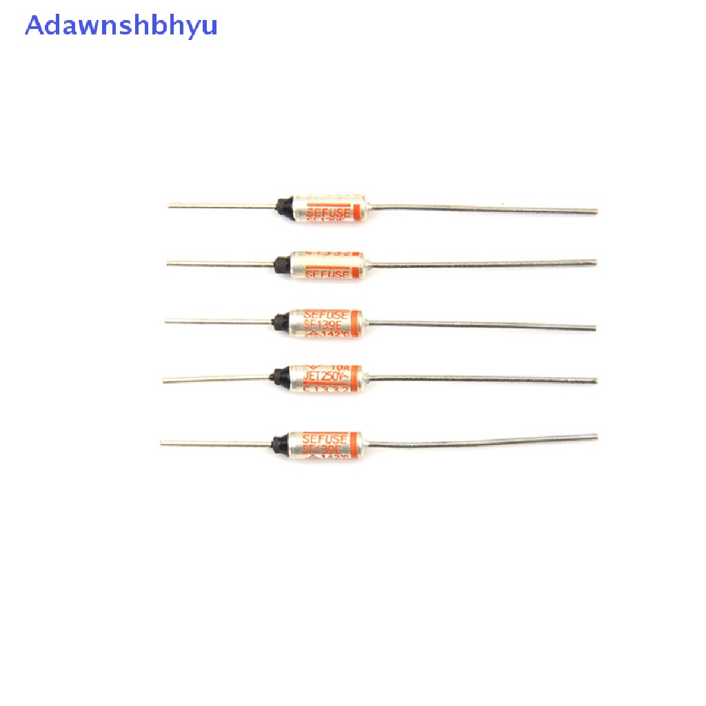 Adhyu 5pcs SF139E Sefuse Cutoffs NEC Thermal Fuse142°C 142derajat Celcius 10A 250V ID