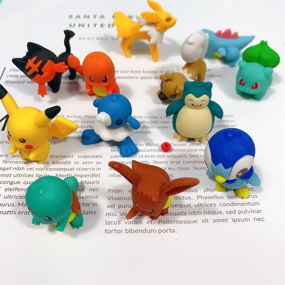 NICKOLAS1 Pikachu Eraser Hot Selling Alat Tulis Untuk Anak Kartun Kreatif Untuk Gambar Anime Primer