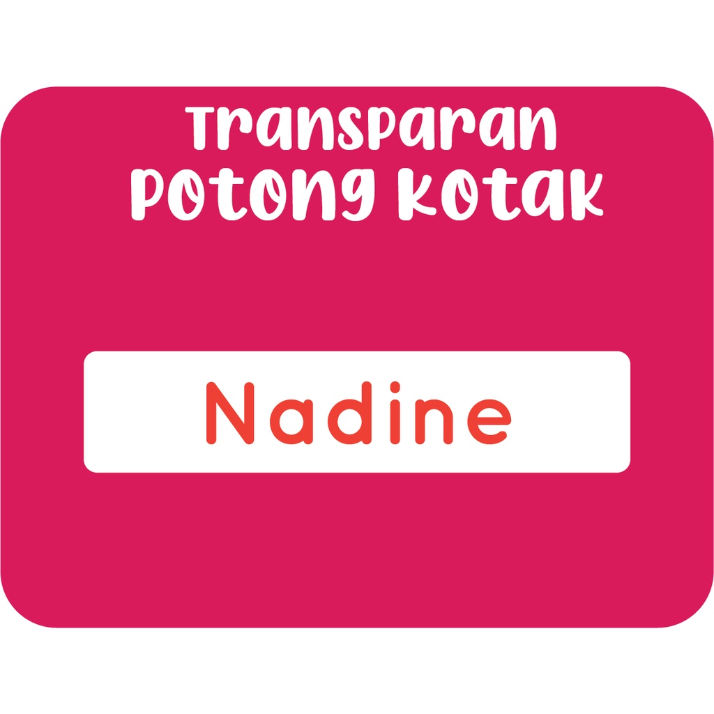 [Sticker Pensil Transparan 001 isi 45pcs] Sticker Nama Anak pensil lucu label nama anak stiker crayon Transparan clear