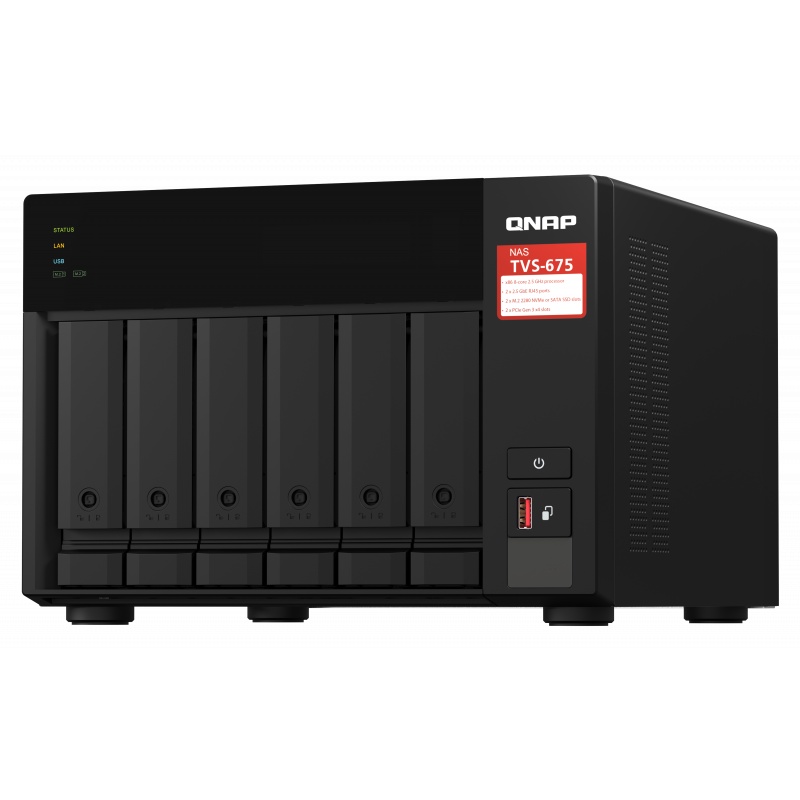 QNAP TVS-675-8G 6-Bay NAS Server External Storage Cloud / TVS675