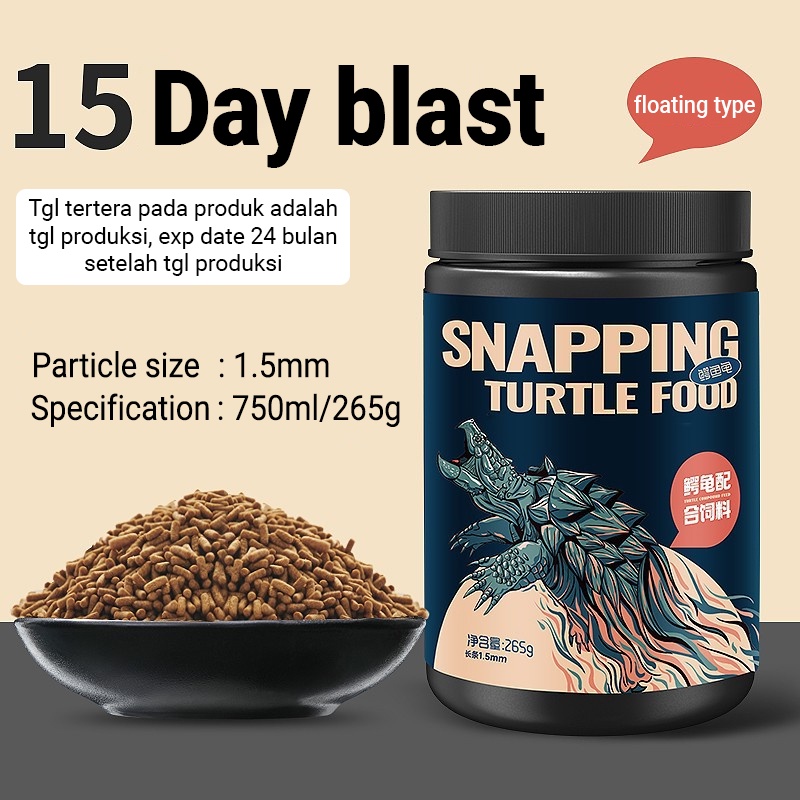 Yee makanan kura kura snapping turtle tortoise food high protein