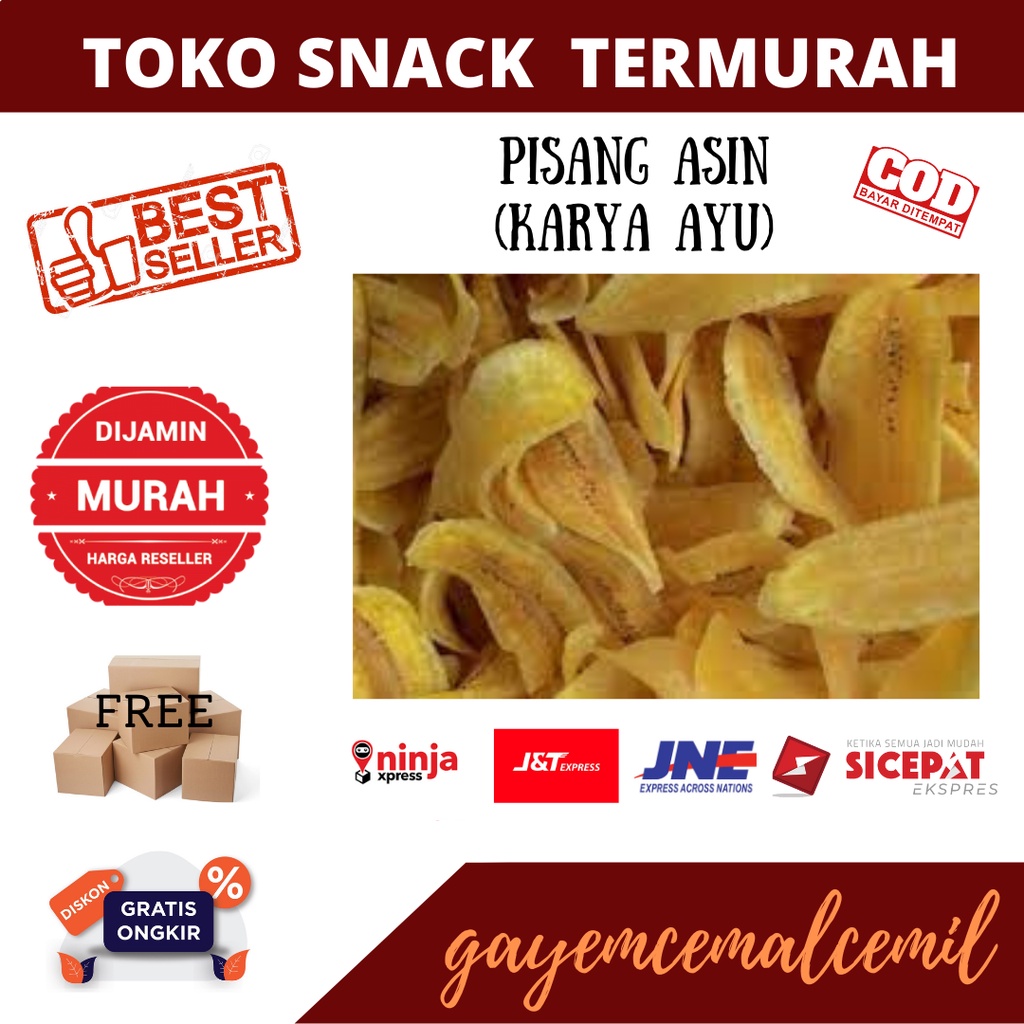 

Keripik Pisang 250gr/500gr/keripik pisang asin/kripik pisang/keripik pisang gurih/keripik pisang/cemilan enak/cemilan murah/cemilan kiloan/jajanan kiloan/jajanan murah/jajanan enak/snack kiloan/snack murah/snack enak