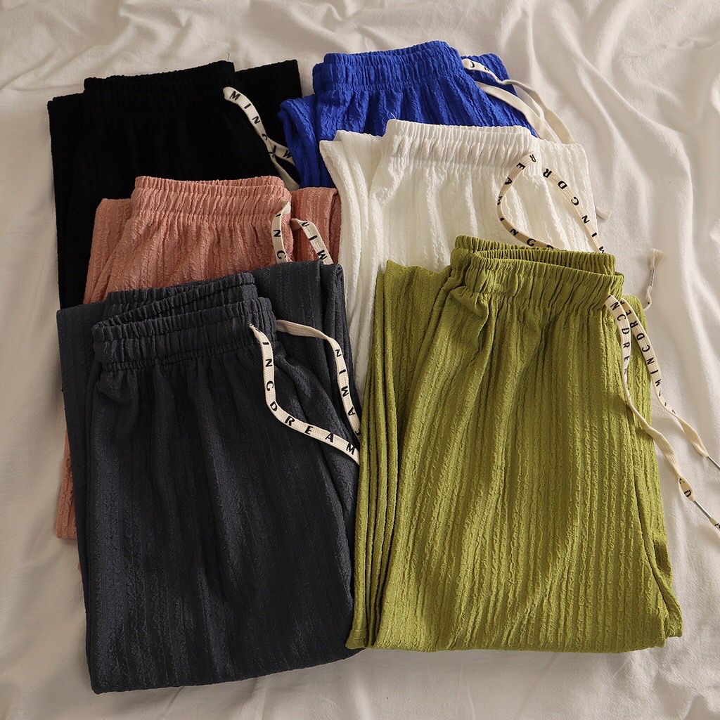 CELANA KULOT CRINKLE HIGHWAIST IMPORT / CELANA PANJANG WANITA KOREA STYLE / LOOSE PANTS CRINKLE