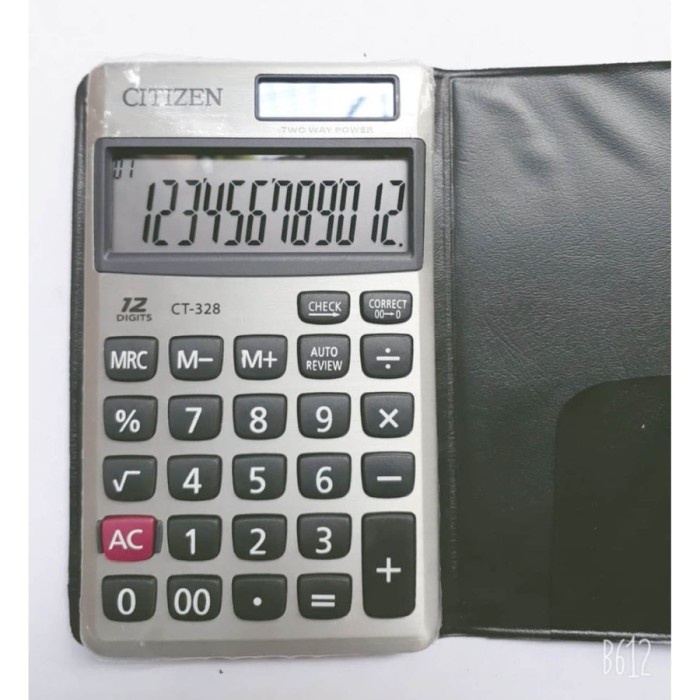 

DISKON KALKULATOR CITIZEN CT 328 - 12 DIGIT - CHECK AND CORRECT - UKURAN MINI