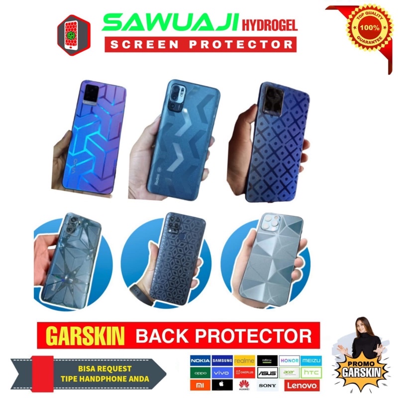Garskin Transparan Xiaomi All Series -Xiaomi Seri Not 2/Not 3/Not 4/Not 5/Not 6/Not 7/Not 8/Not 9/No