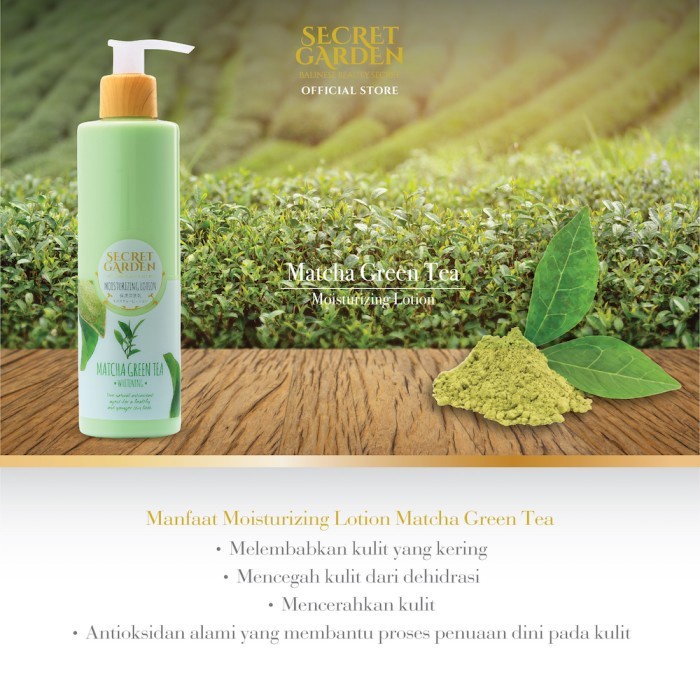 SECRET GARDEN MOISTURIZING LOTION MATCHA GREEN TEA 230GR -NJ