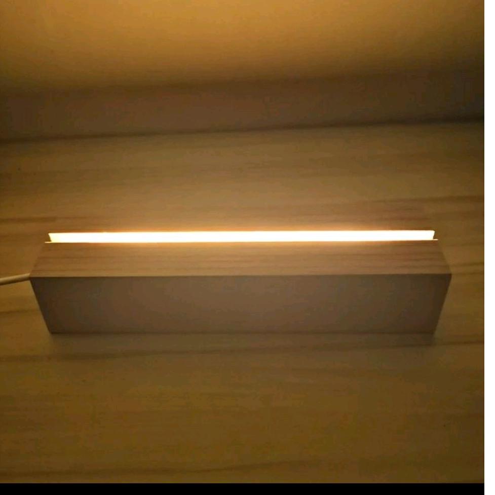 Base Stand lamp Acrylic A5 / Stand Led Akrilik / Dudukan Lampu Hias Akrilik 15cmx3,5cmx3cm ‑ FR.22De