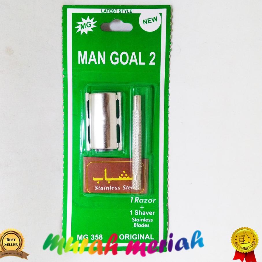 

(N-D9D)[♥] PISAU CUKUR KEROK KUMIS STAINLESS MAN GOAL top produk