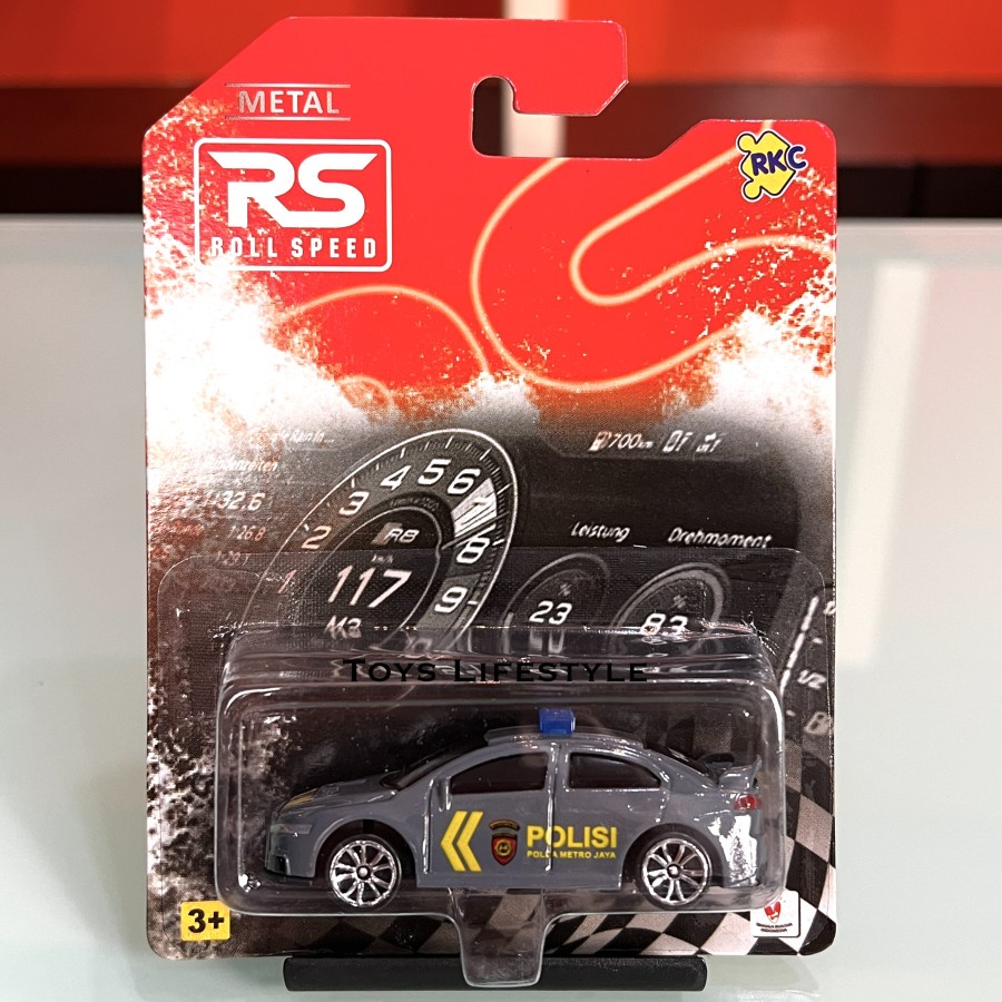 Mobil Diecast Polisi Rollspeed PJR Sabara Car Skala 64