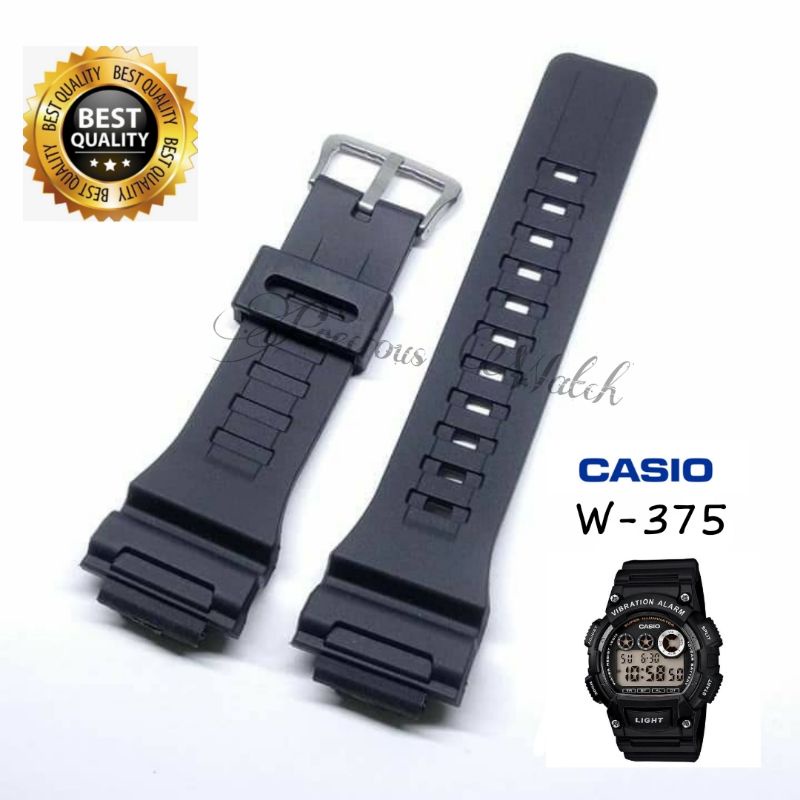 STRAP TALI JAM CASIO W-735H RUBBER STRAP W-735H