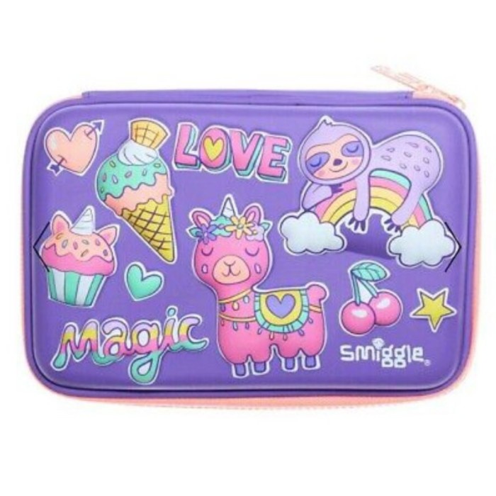 

TEMPAT PENSIL/PENCIL CASE/HARDCASE/HARDTOP/SMIGGLE LAMA UNGU
