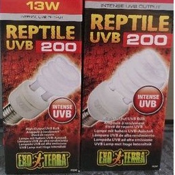 Lampu Uvb Exoterra 200/Lampu Exo Terra Uvb 200/Lampu UVB Reptil Kura Ular Tortoise Reptile EXOTERRA