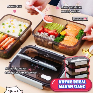 Holiven Lunch Box / Kotak Makan Kotak Bekal Simpel Modis