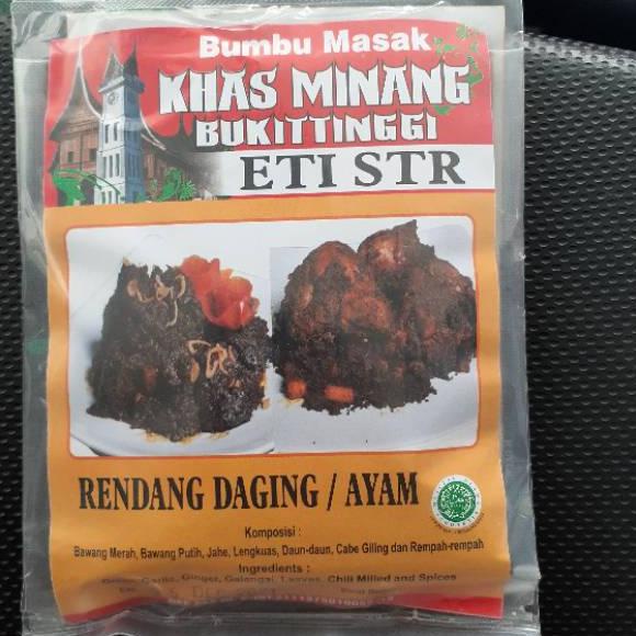 

[PRODUK QE0EO] Bumbu khas BUKIT TINGGI ETI STR Bumbu Rendang dan Masakan Padang Lainya GSD
