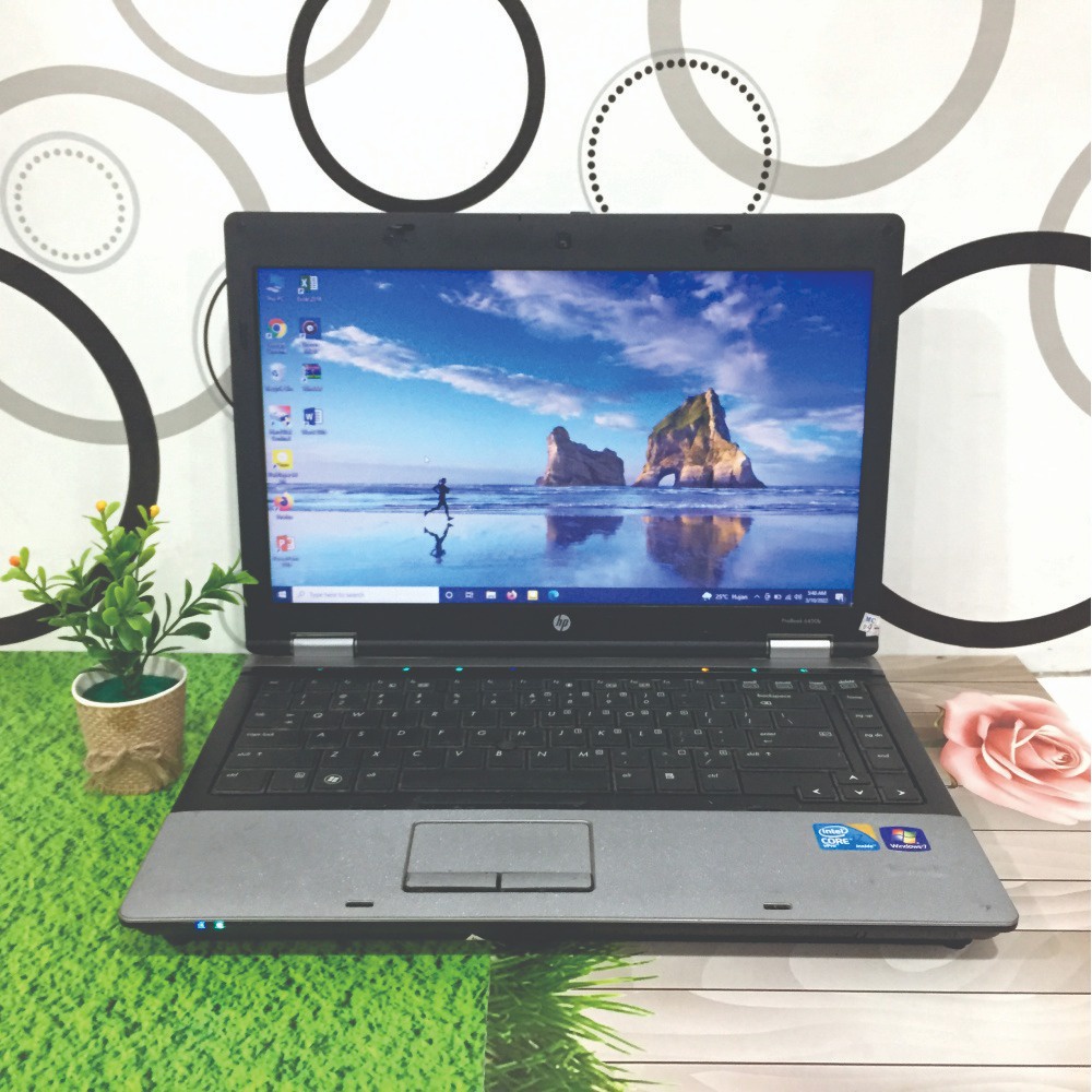 Laptop HP Probook 6450 Core i7 RAM 4GB HDD 320GB Layar Bening cuma 2 juta lancar siap pakai