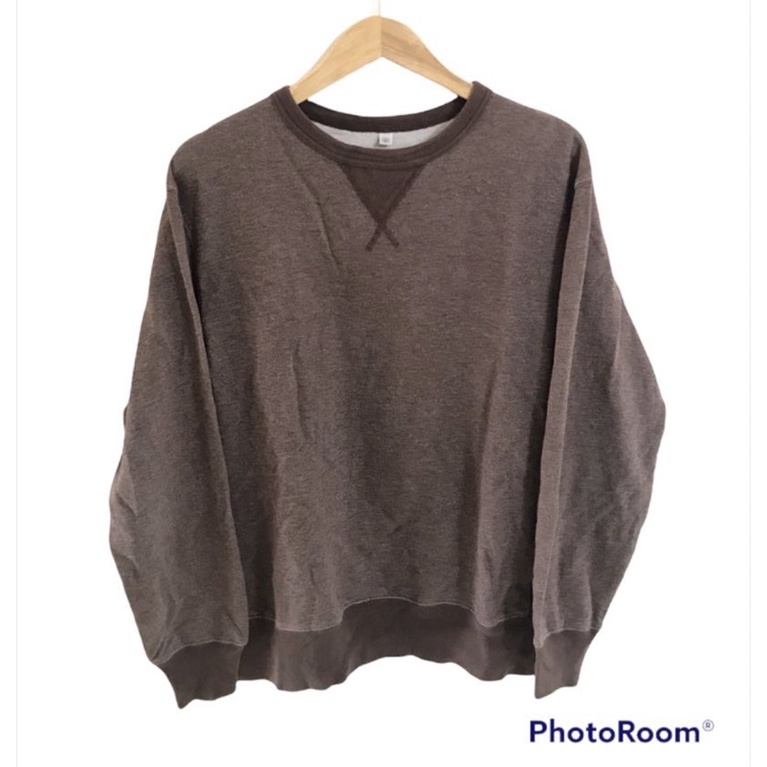 Crewneck uniqlo brown second