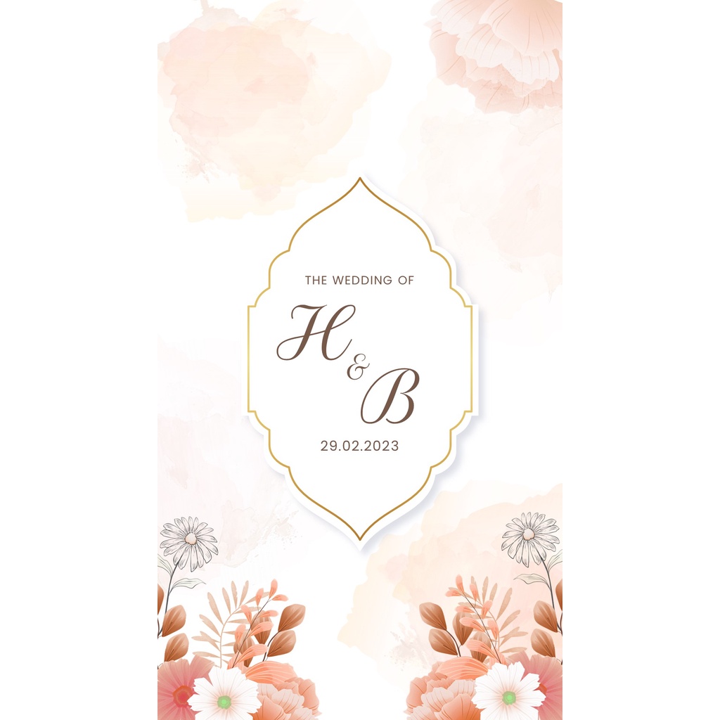 PREMIUM DESIGN Video Undangan Nikah - Undangan Nikah Digital - Floral Islami #4