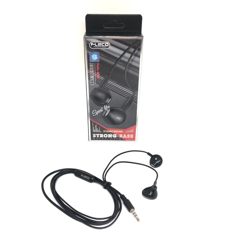 HANDSFREE FLECO HALO 4Pro ORIGINAL MUSIC EARPHONE EXTRABASS FOR ALL SMARTPHONE BY SMOLL