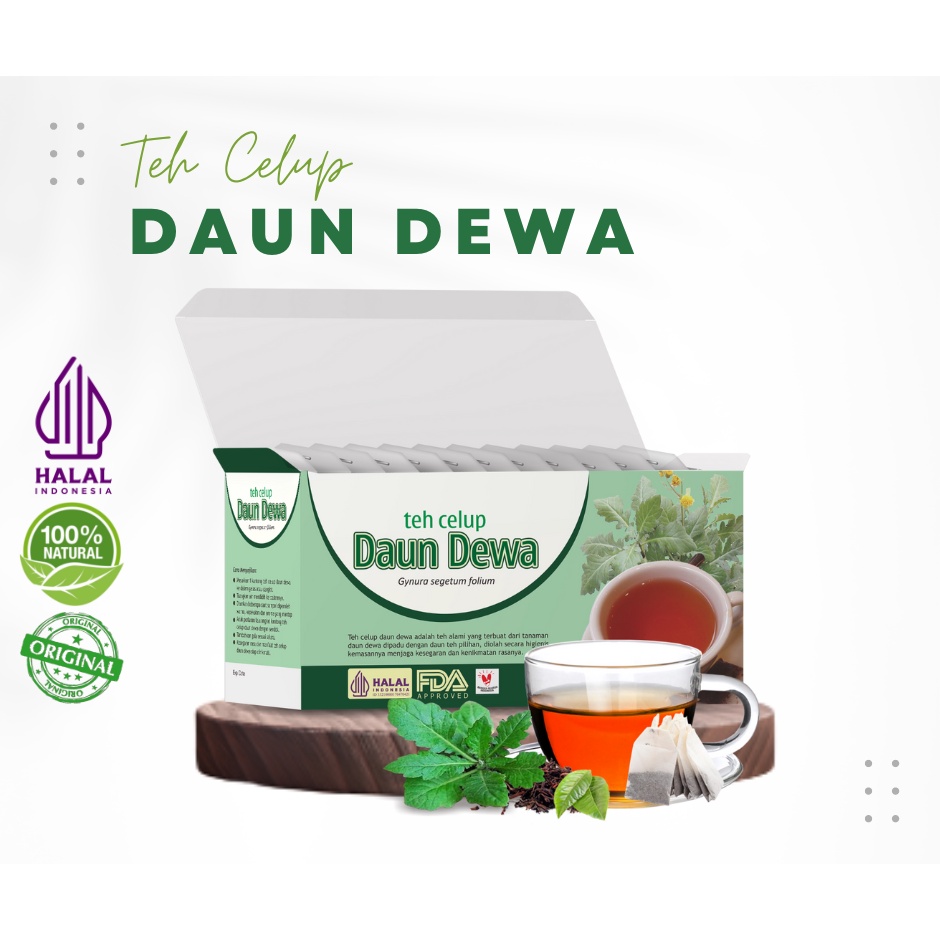 

Herbal Teh Daun Dewa Tazakka 20 kantong obat Meredakan Hipertensi Diabetes Stroke Halal BPOM