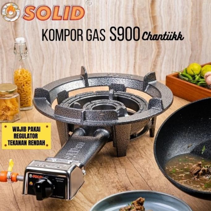 SOLID Kompor Gas 1 Tungku Besar S 800 / S 900 - Kompor Batu / Industri