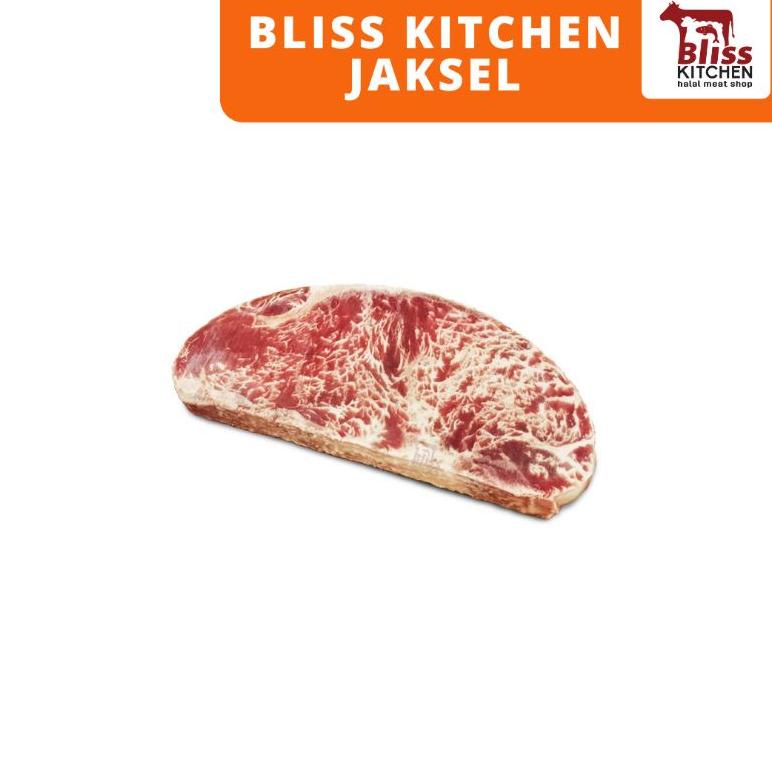 

[BAYAR DITEMPAT] Sirloin Kazoku Meltik Beef Steak / Striploin Beef Meltik Steak 200gr