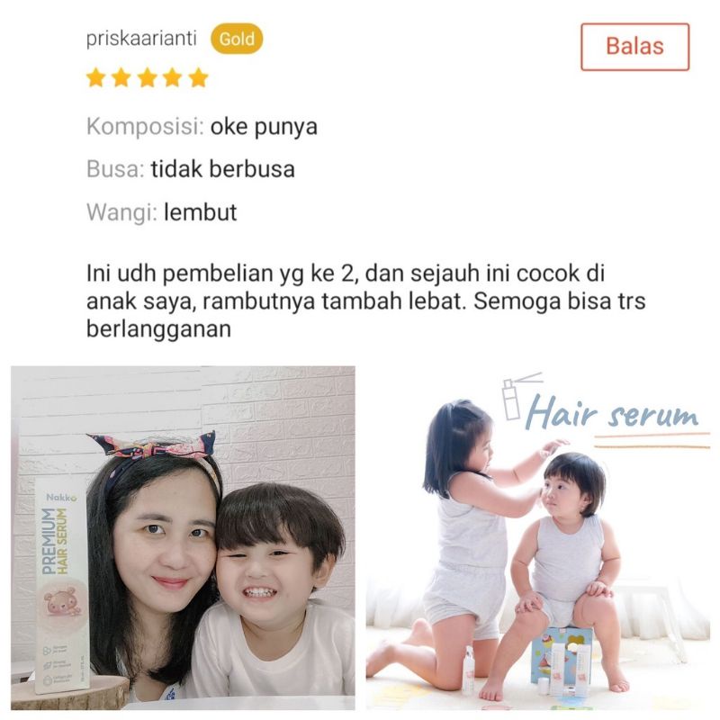 NAKKU MAKASSAR | NAKKU Premium Hair Serum - Penyubur Rambut Bayi &amp; Anak