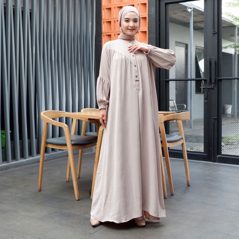 Raya dress gamis basic terlaris olivia mj