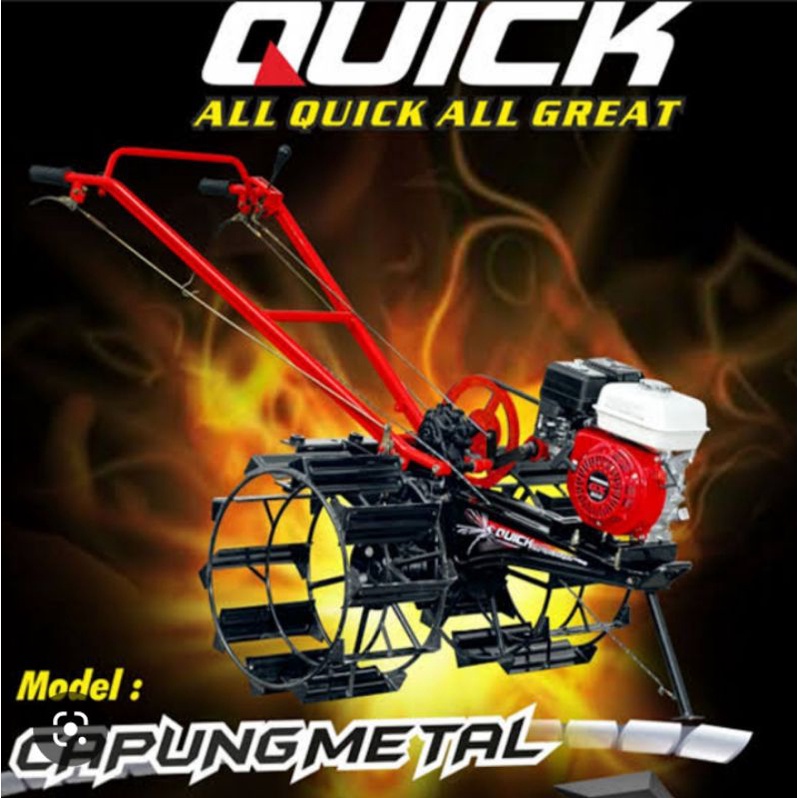 TRAKTOR MINI SAWAH QUICK CAPUNG METAL + HONDA GX200 THAILAND