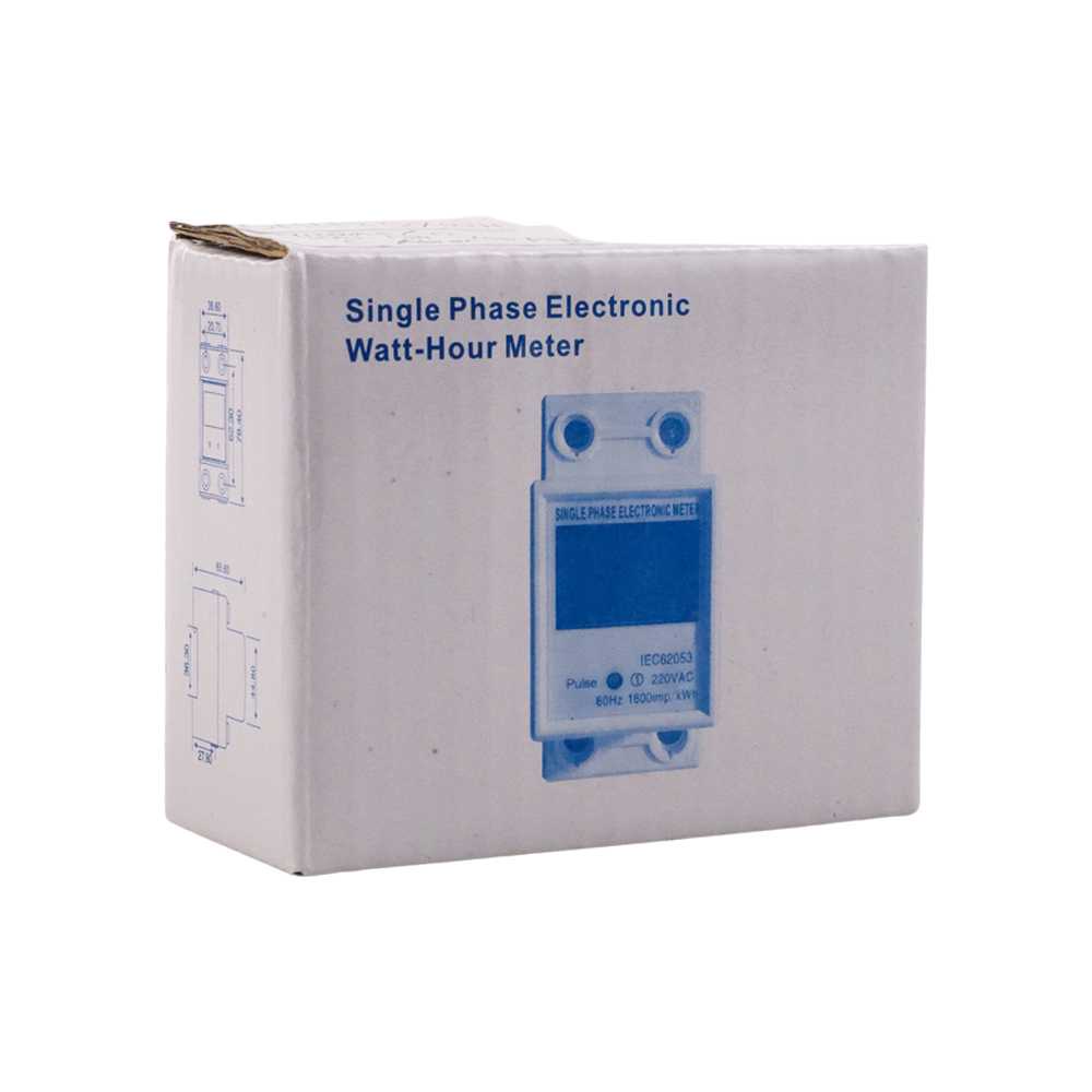 (BAYAR DITEMPAT) DIANQI Meteran Listrik Digital Din Rail Voltmeter Single-Phase 220 V - DDS1108