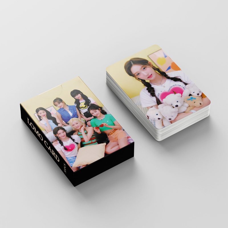 55pcs /box IVE Photocards LOVELY VACATION LOMO Card Postcard Kartu Koleksi In Stock New Arrival LY