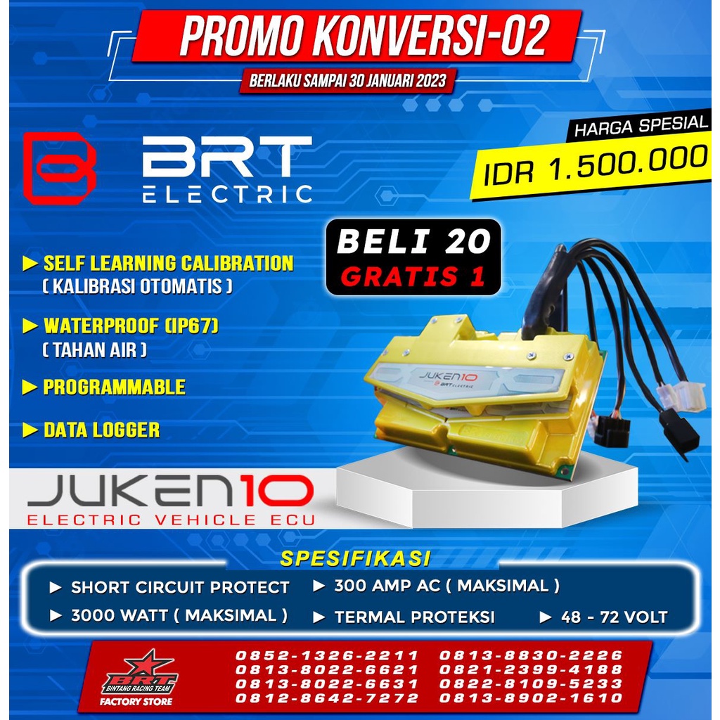 JUKEN 10 ELECTRIC VEHICLE ECU CONTROLLER MOTOR LISTRIK BRT ELECTRIC