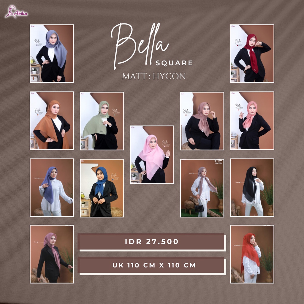 Kerudung segi empat abika bella square
