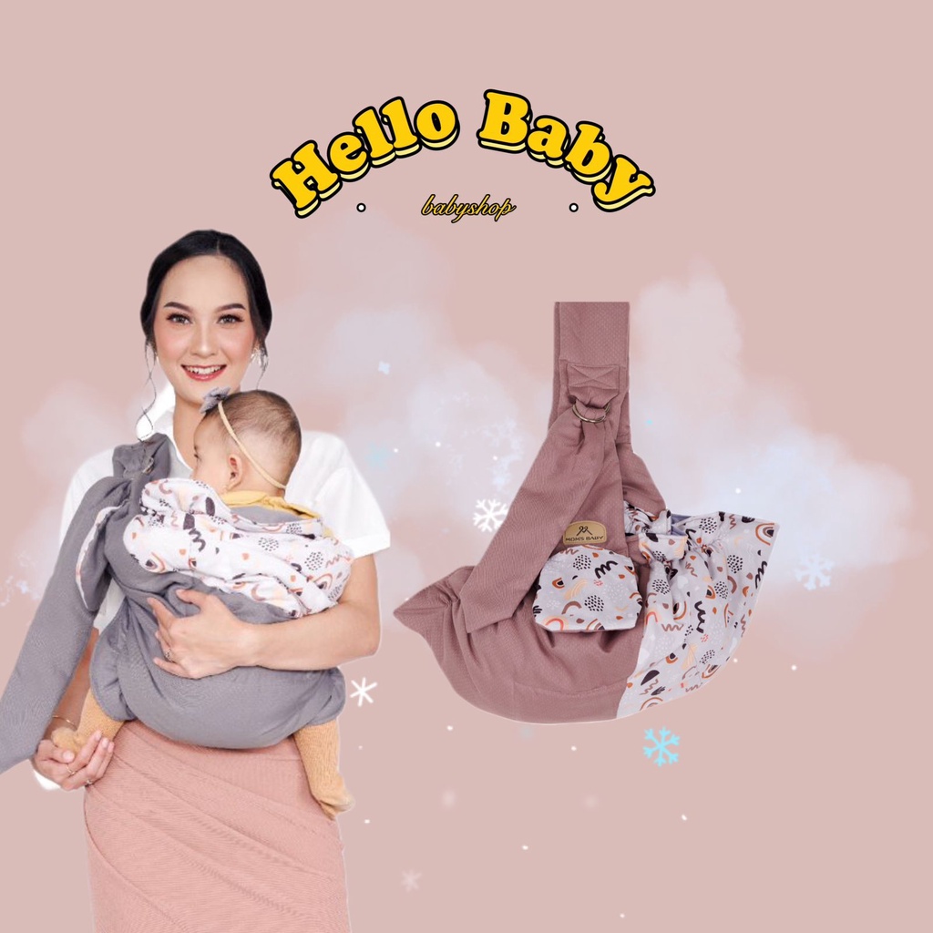 Mom's Baby Gendongan Bayi Samping (bisa u/ newborn) Aurora Series - MBG1022