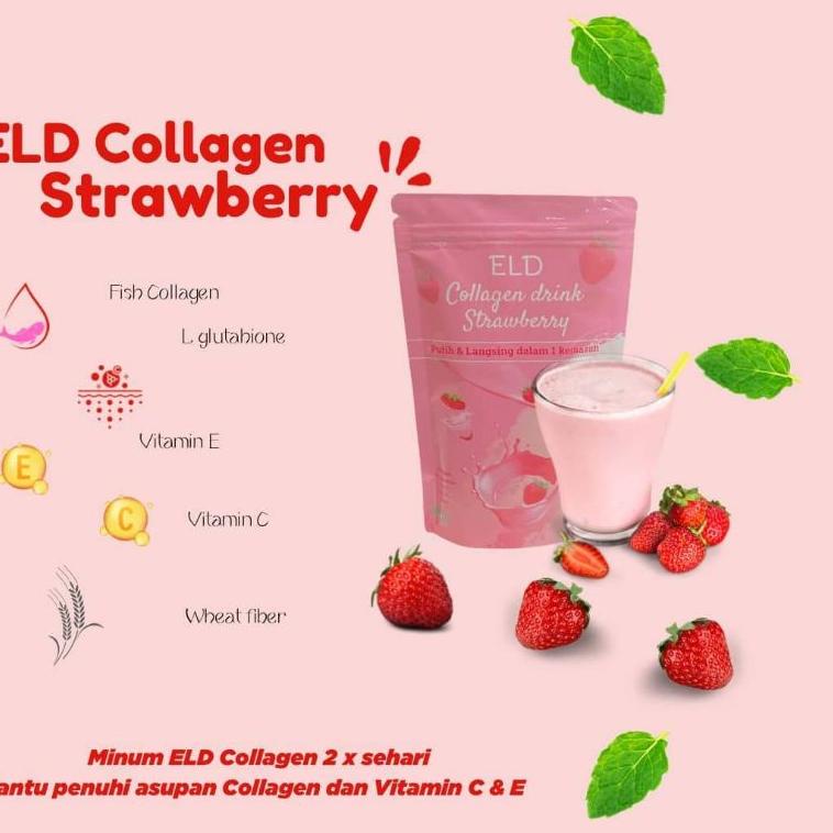 

ゝ BELI 1 GRATIS 1 HADIAH - ELD COLLAGEN DRINK STRAWBERRY MINUMAN PEMUTIH BADAN COLAGEN AMAN BPOM HALAL MUI (FREE MASKER ORGANIK) ➤