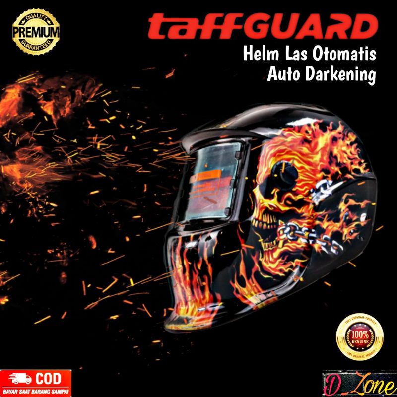 TaffGUARD Helm Las Otomatis Auto Darkening Welding Helmet