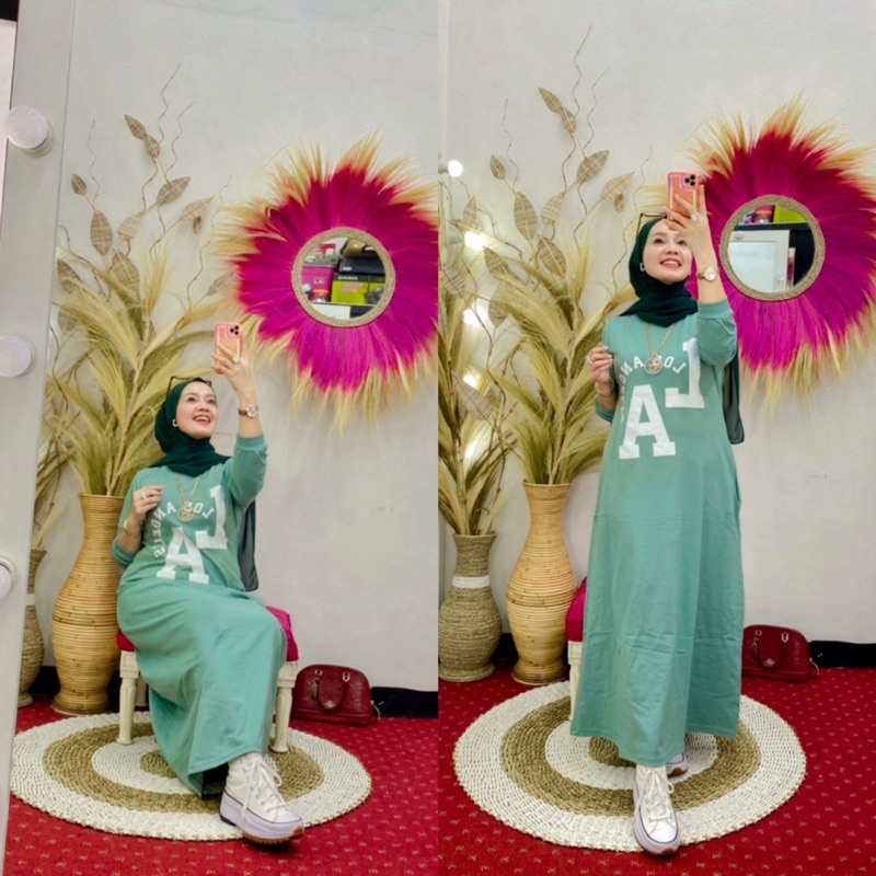 GAMIS WANITA BY NABIL KAOS KEKINIAN LA TERBARU TRENDY