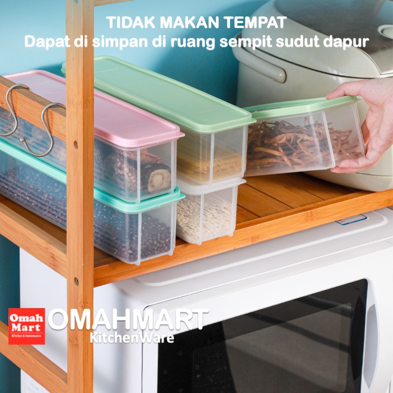 BEST SALE BONBOX TOPLES KOTAK PANJANG PLASTIK TEMPAT PENYIMPANAN MAKANAN KULKAS BSB10