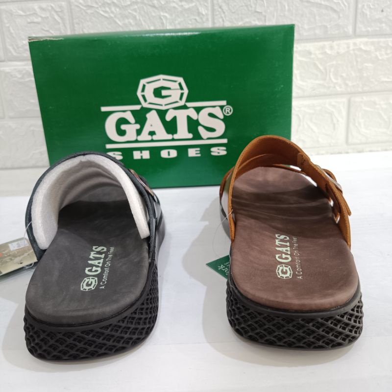 Sandal Kulit Gats Model Tali Tiga tipe LS 203 size 39-43 Original 100%