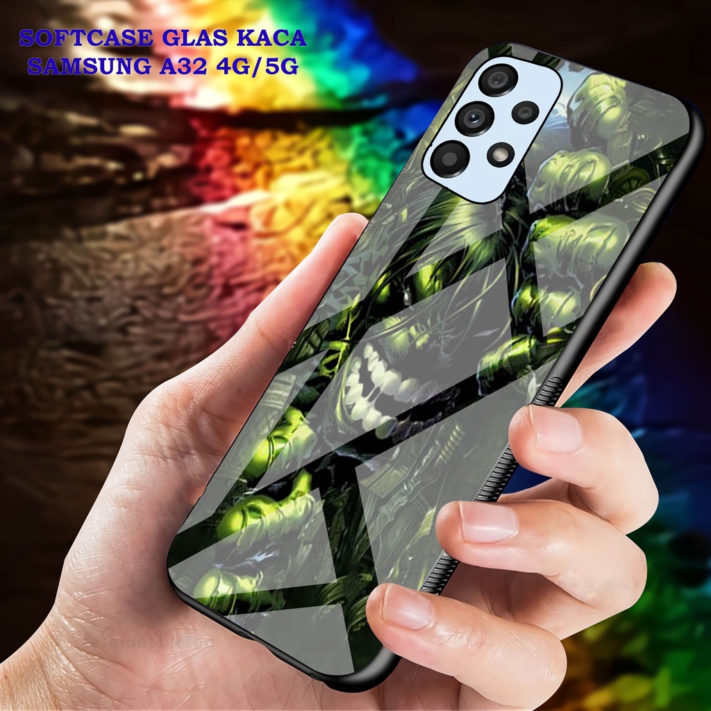 Softcase Glass Kaca SAMSUNG A32 [4G]- Case Hp Pelindung Handphone SAMSUNG A32 [5G] [ A97]