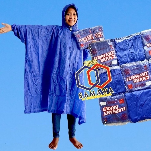 Jas Hujan Elephant Brand - MEDIUM 210 PONCO LENGAN Cocok Untuk Berat Badan 55kg Sampai 80kg