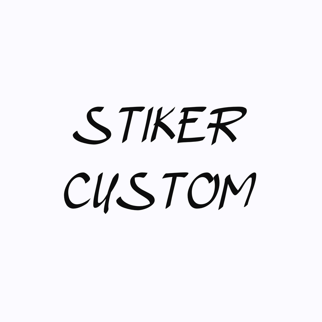 

Stiker Custom | Stiker Vynil Glossy | Stiker waterproof 4 Lembar ukuran 28x11cm