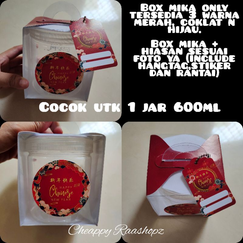 

Box 9x9 Box Imlek 1 jar 600ml Box Imlek Cup Cake Box Imlek Muffin kotak kue imlek box hamper imlek box parcel imlek Kotak Kue merah Box kue lebaran Box Kue Natal Dus Lucu Box Imlek Lucu box Imlek Mika