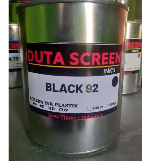 

Murah Viral tinta khusus sablon plastik duta screen warna black 92