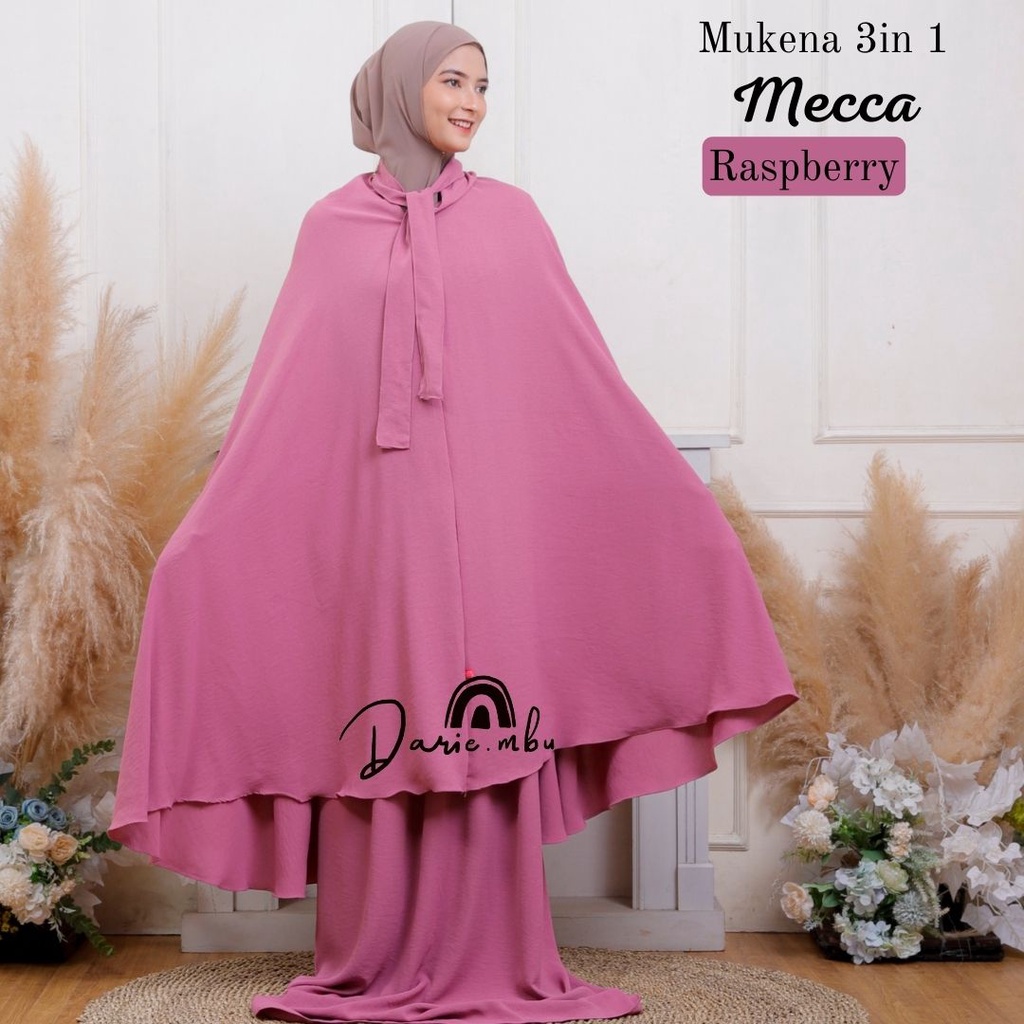 Mukena Dewasa 3in1 Crinkel Premium Mecca Series Traveling Mewah Jumbo