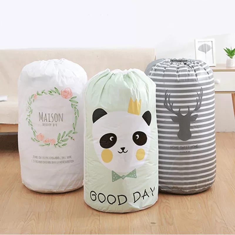 Storage Bag Cloth bag Bedcover Bag Tempat Penyimpanan keranjang multifungsi kantong besar penyimpanan