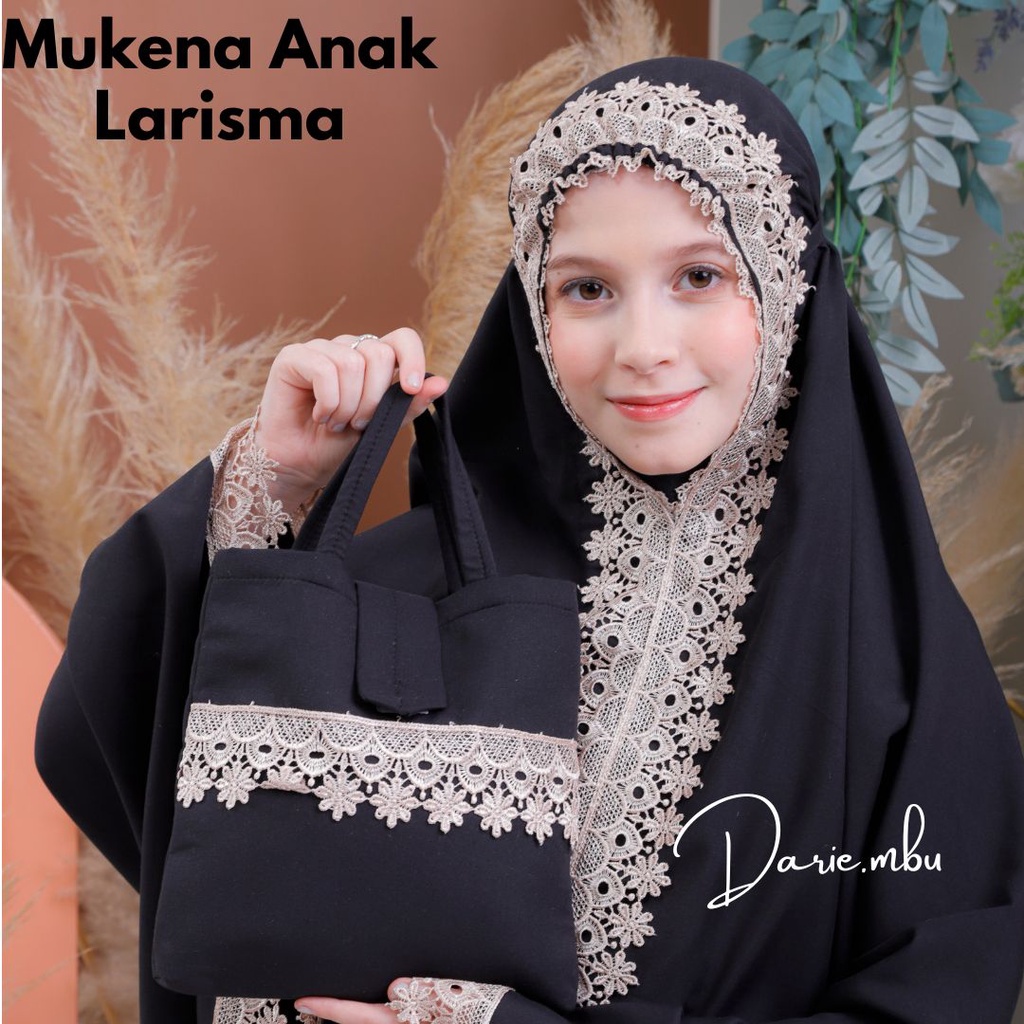 Mukena Anak Renda Mewah Larisma Seris Katun Mikro Premium