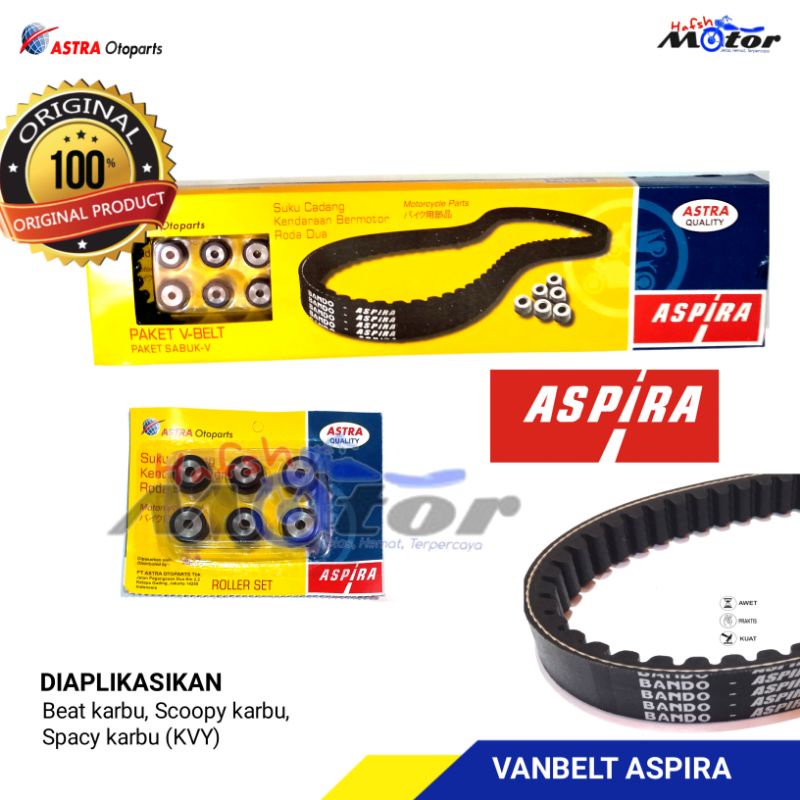 V Belt van belt Vanbelt Panbelt Beat Spacy Scoopy Karbu KVY Aspira
