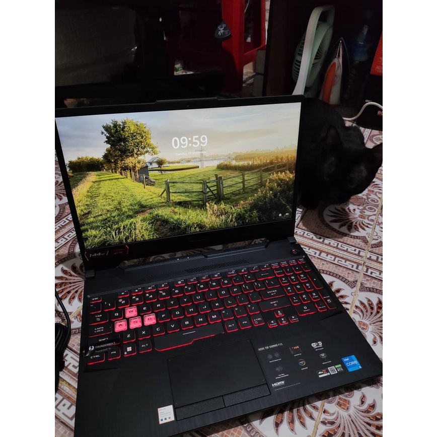 Laptop Gaming Asus Tuf  FX506HC I535B6T-O11 RTX3050 4GB I5 11400H RAM 16GB 512GB SSD OHS 15.6FHD 144HZ W11